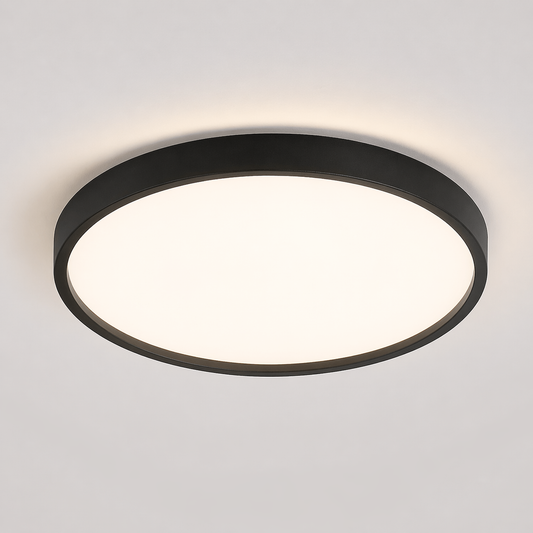 LED Ceiling Light — Smart Dimmable App Remote Control, 3000–6000K, Black White, Bedroom Living Room