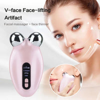 LumaSkin™ V-Face Sculpting Roller – Microcurrent Facial Lifting & Toning Device