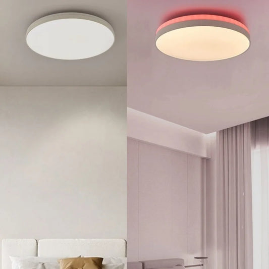 LED Ceiling Light — Smart RGB Tuya App Control, Dimmable Ambient Backlight, Music Sync, Living Room