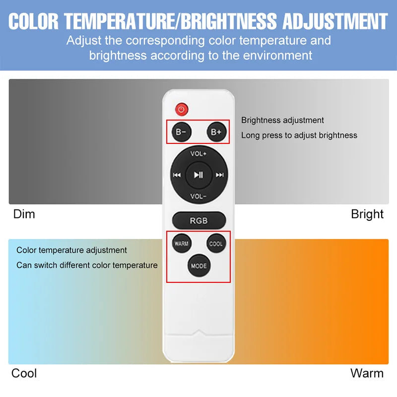 LED Ceiling Light — Smart RGB Bluetooth Speaker, App Control, Dimmable, Music Sync, Living Room Bedroom