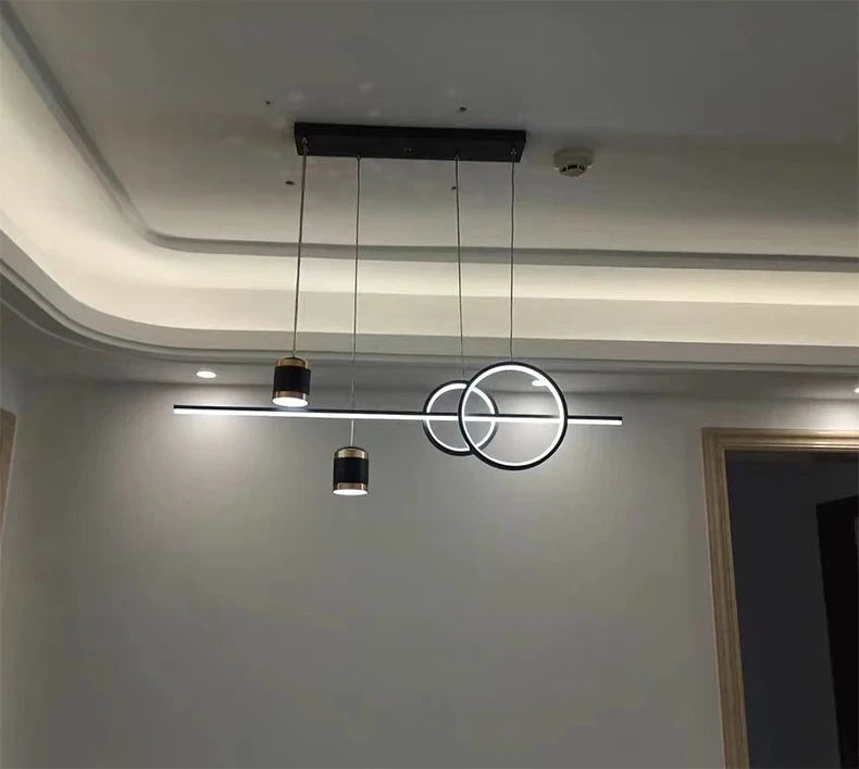 LED Pendant Chandelier — 45W Dimmable Bar Light, Restaurant Kitchen Dining Room Bedroom