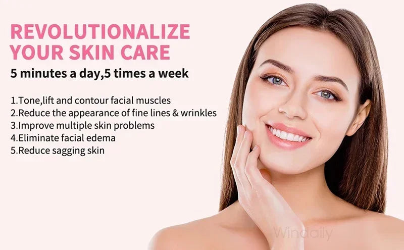 LumaSkin™ V-Face Sculpting Roller – Microcurrent Facial Lifting & Toning Device