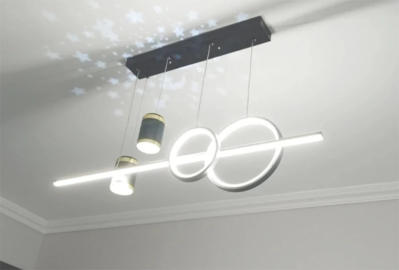 LED Pendant Chandelier — 45W Dimmable Bar Light, Restaurant Kitchen Dining Room Bedroom
