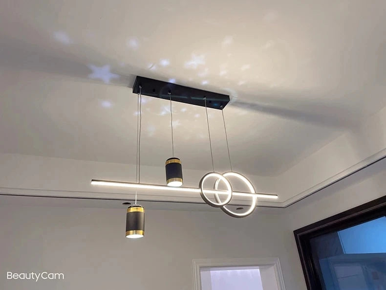 LED Pendant Chandelier — 45W Dimmable Bar Light, Restaurant Kitchen Dining Room Bedroom