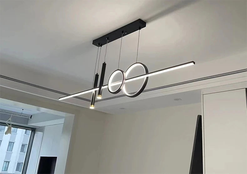 LED Pendant Chandelier — 45W Dimmable Bar Light, Restaurant Kitchen Dining Room Bedroom