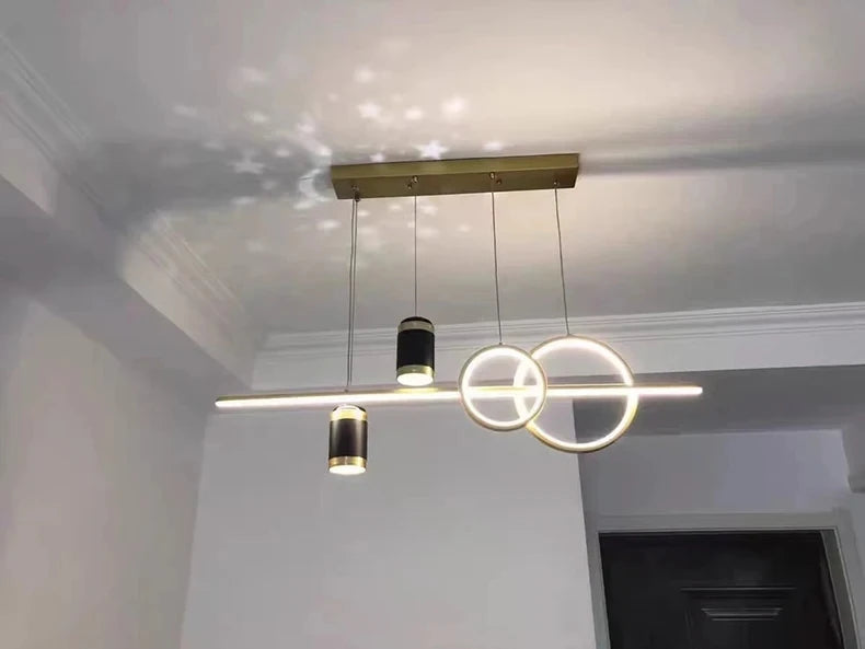 LED Pendant Chandelier — 45W Dimmable Bar Light, Restaurant Kitchen Dining Room Bedroom