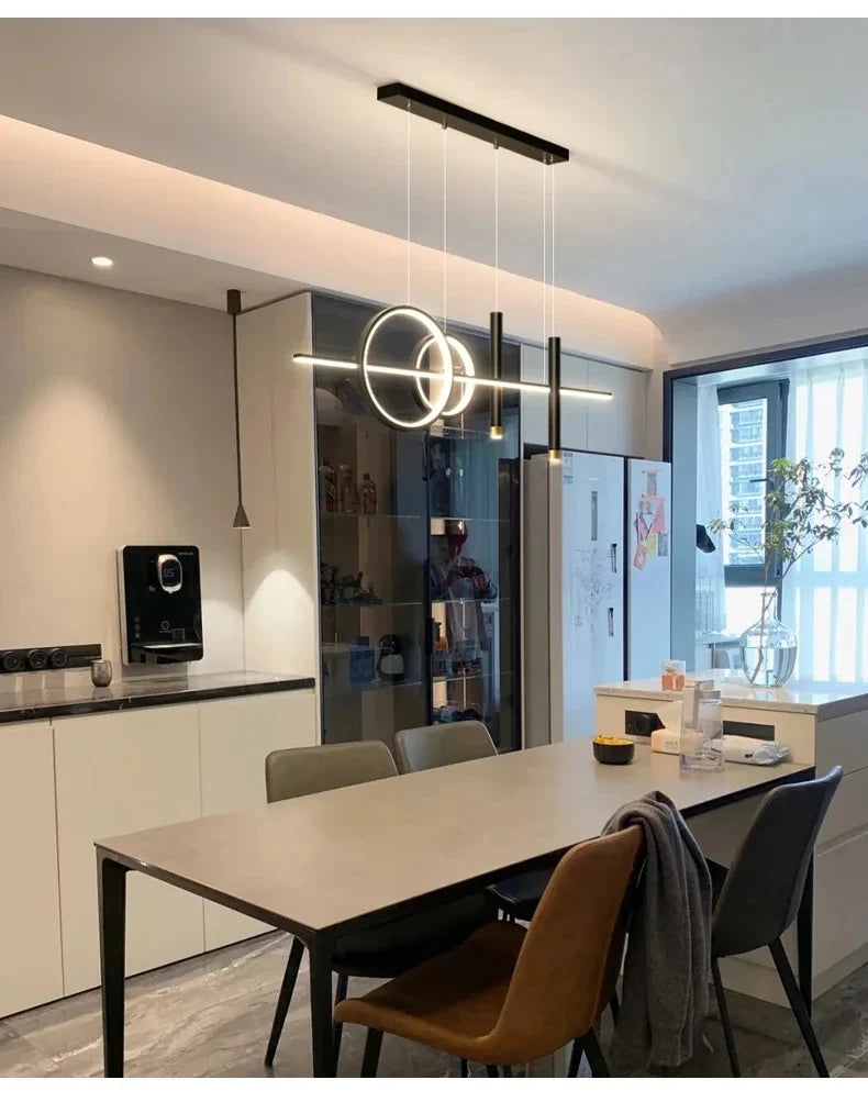 LED Pendant Chandelier — 45W Dimmable Bar Light, Restaurant Kitchen Dining Room Bedroom