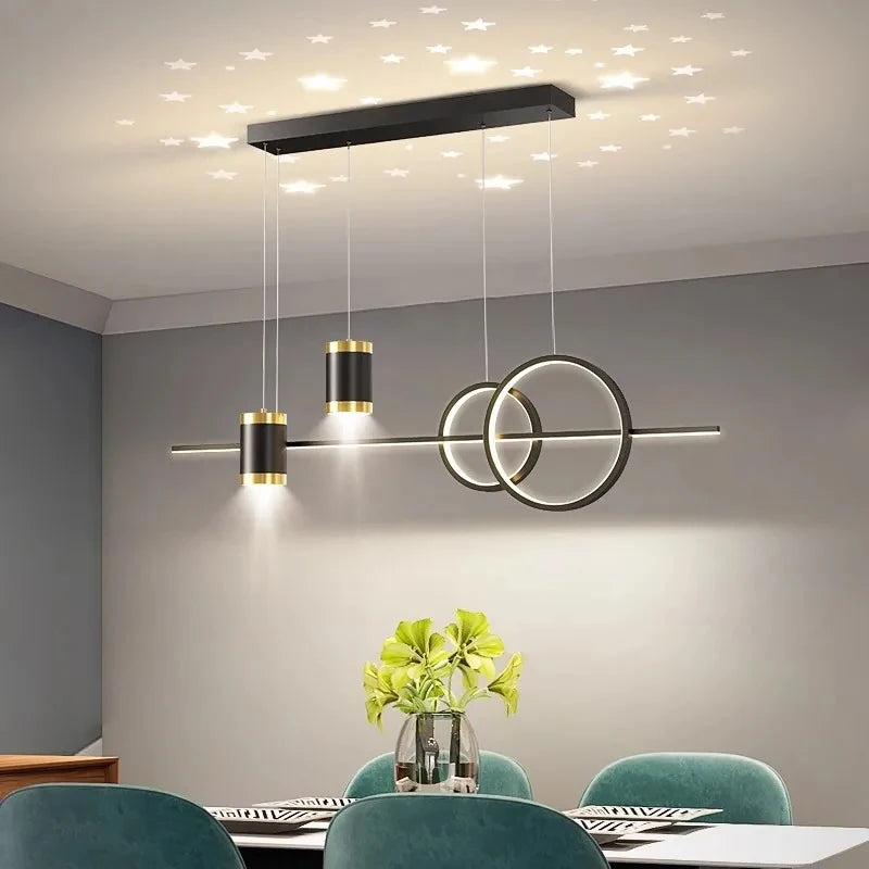 LED Pendant Chandelier — 45W Dimmable Bar Light, Restaurant Kitchen Dining Room Bedroom