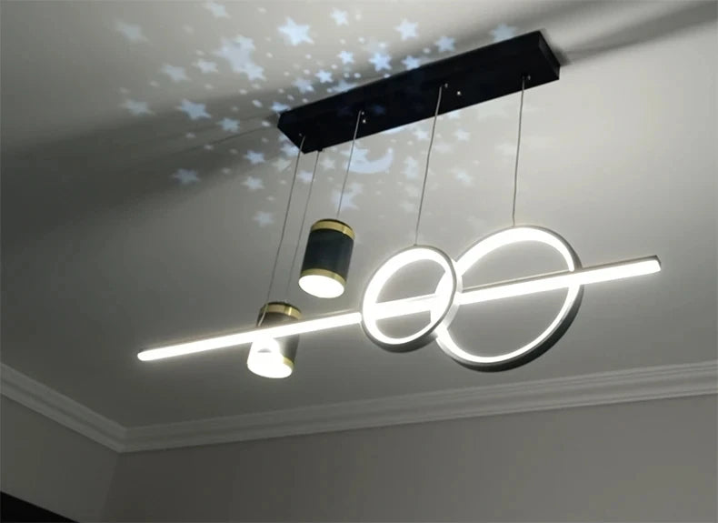 LED Pendant Chandelier — 45W Dimmable Bar Light, Restaurant Kitchen Dining Room Bedroom